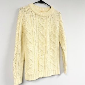 Unique Vintage Fisherman Cream Sweater